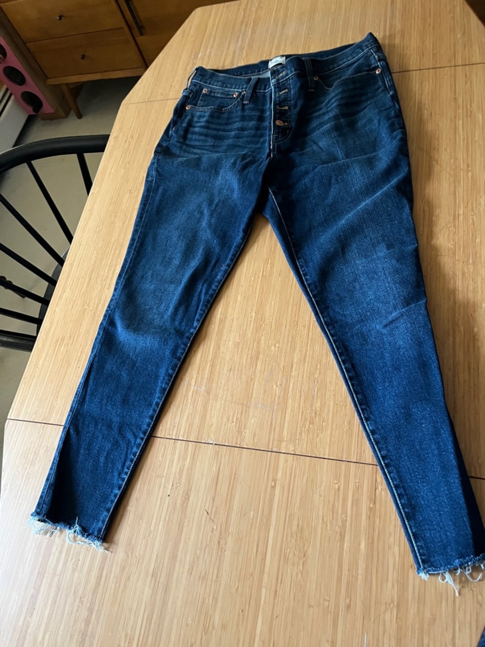 Jcrew Women's Dark Blue High-Rise Skinny Jeans